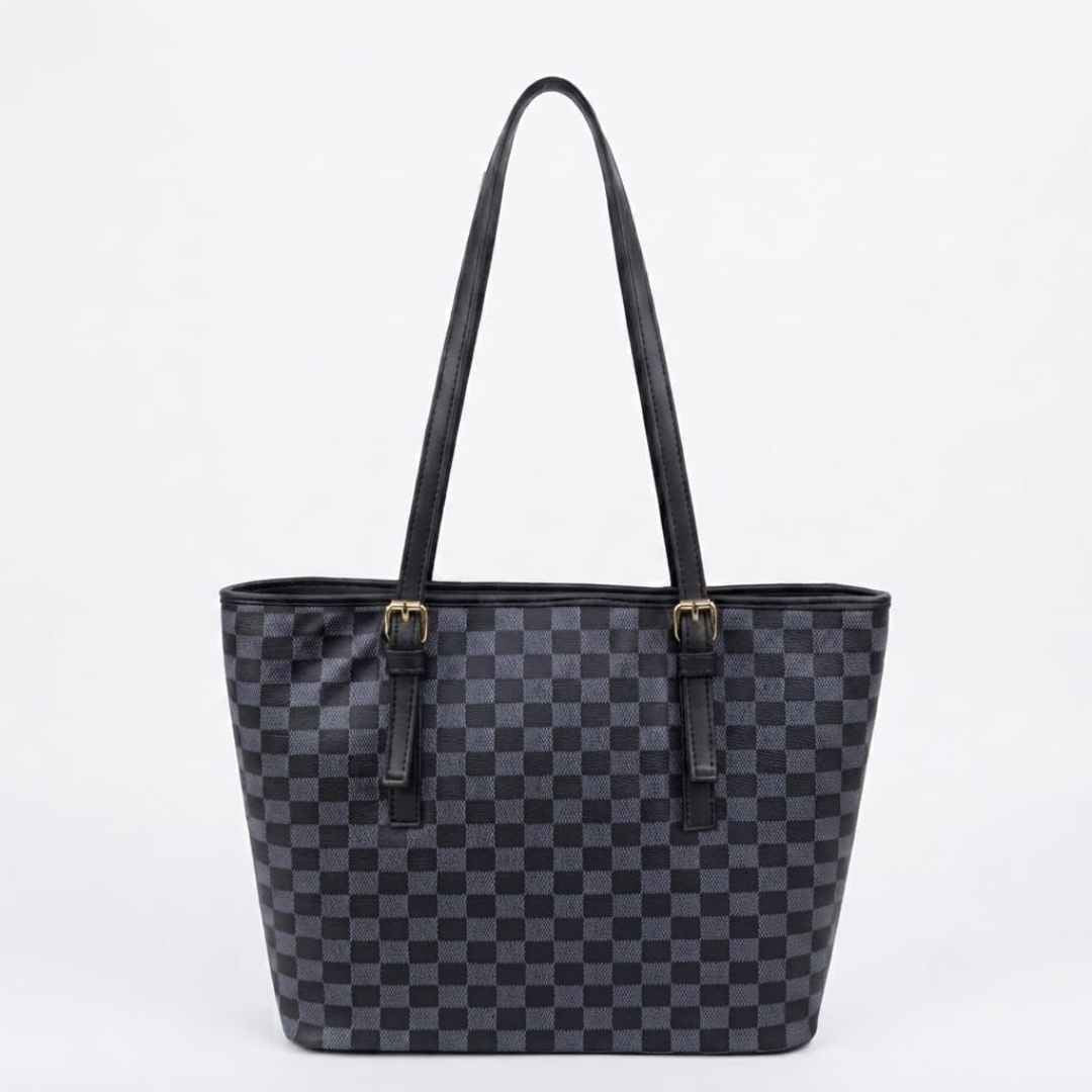 Enshee Check Tote - Multi