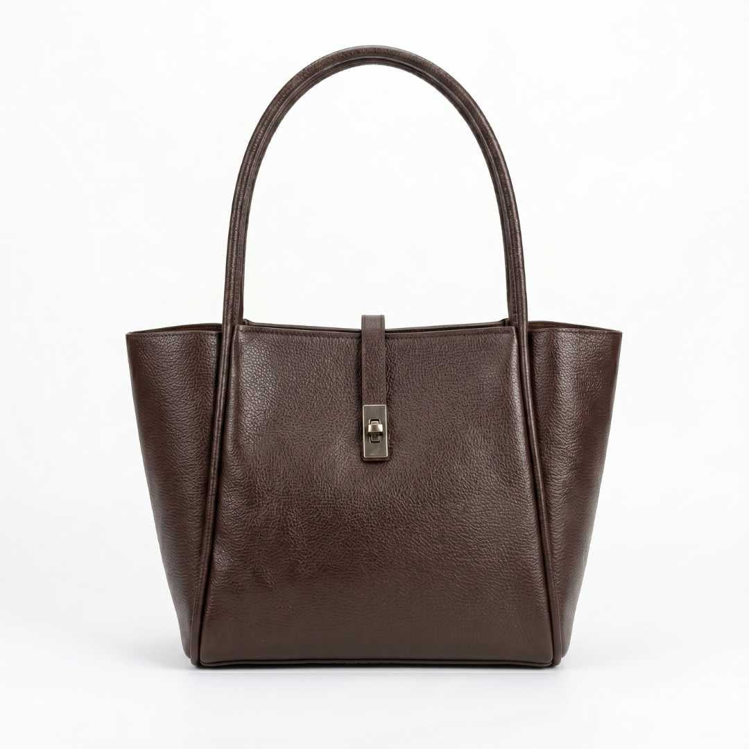 Enshee Joblet Tote - Dark Brown
