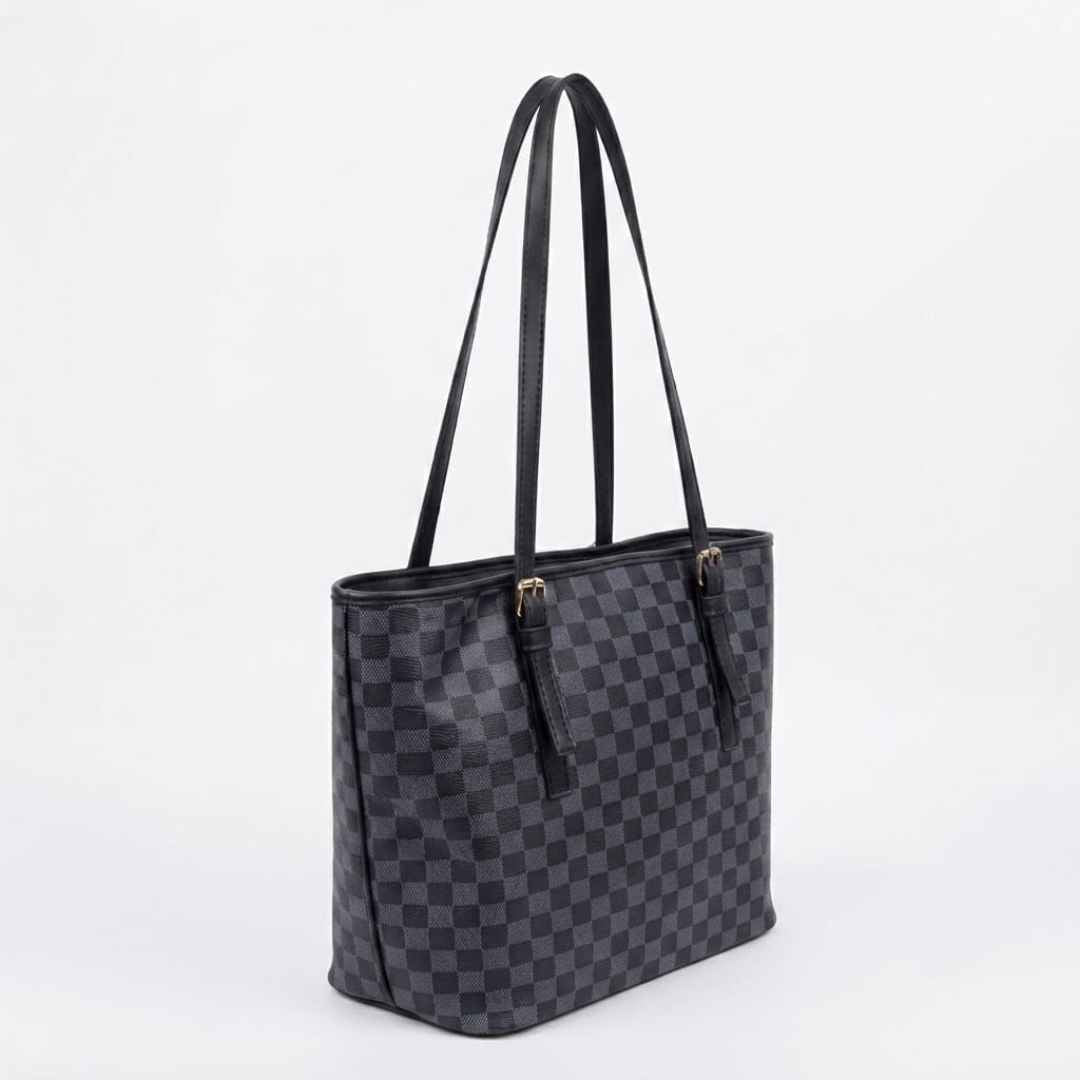 Enshee Check Tote - Multi