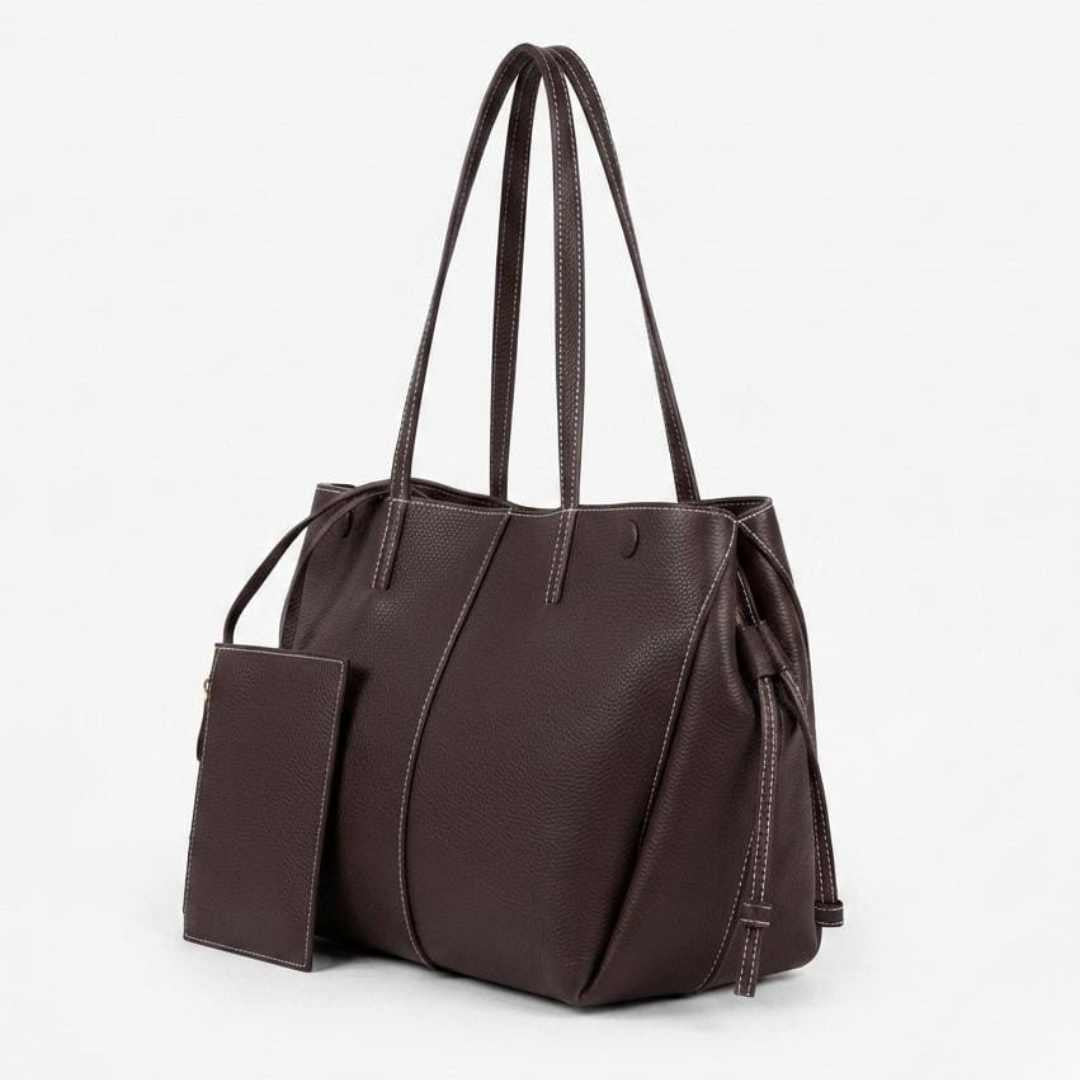 Enshee Cyme Handbag - Dark Brown