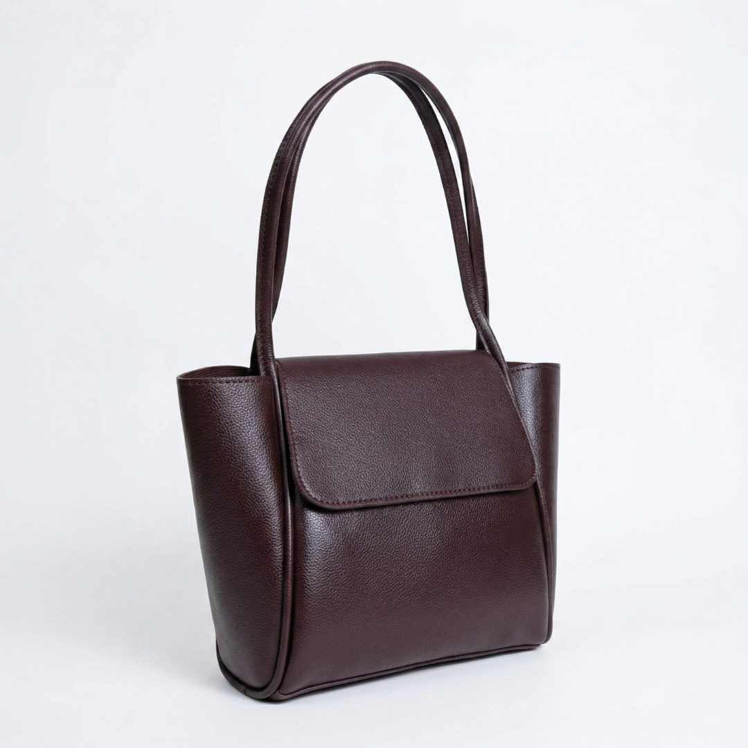 Enshee Jadel Large Tote - Dark Brown