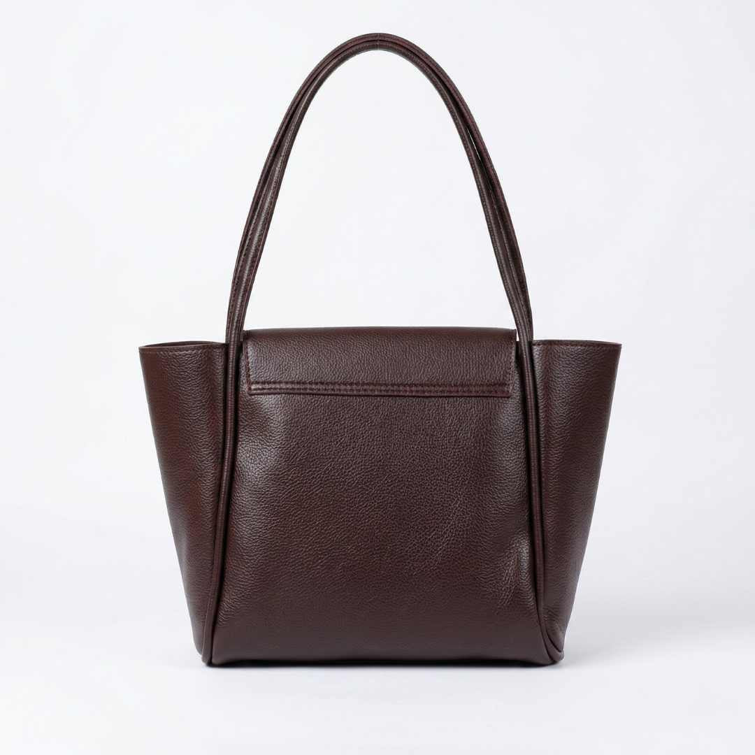 Enshee Jadel Large Tote - Dark Brown