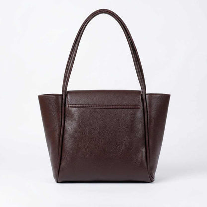 Enshee Jadel Large Tote - Dark Brown