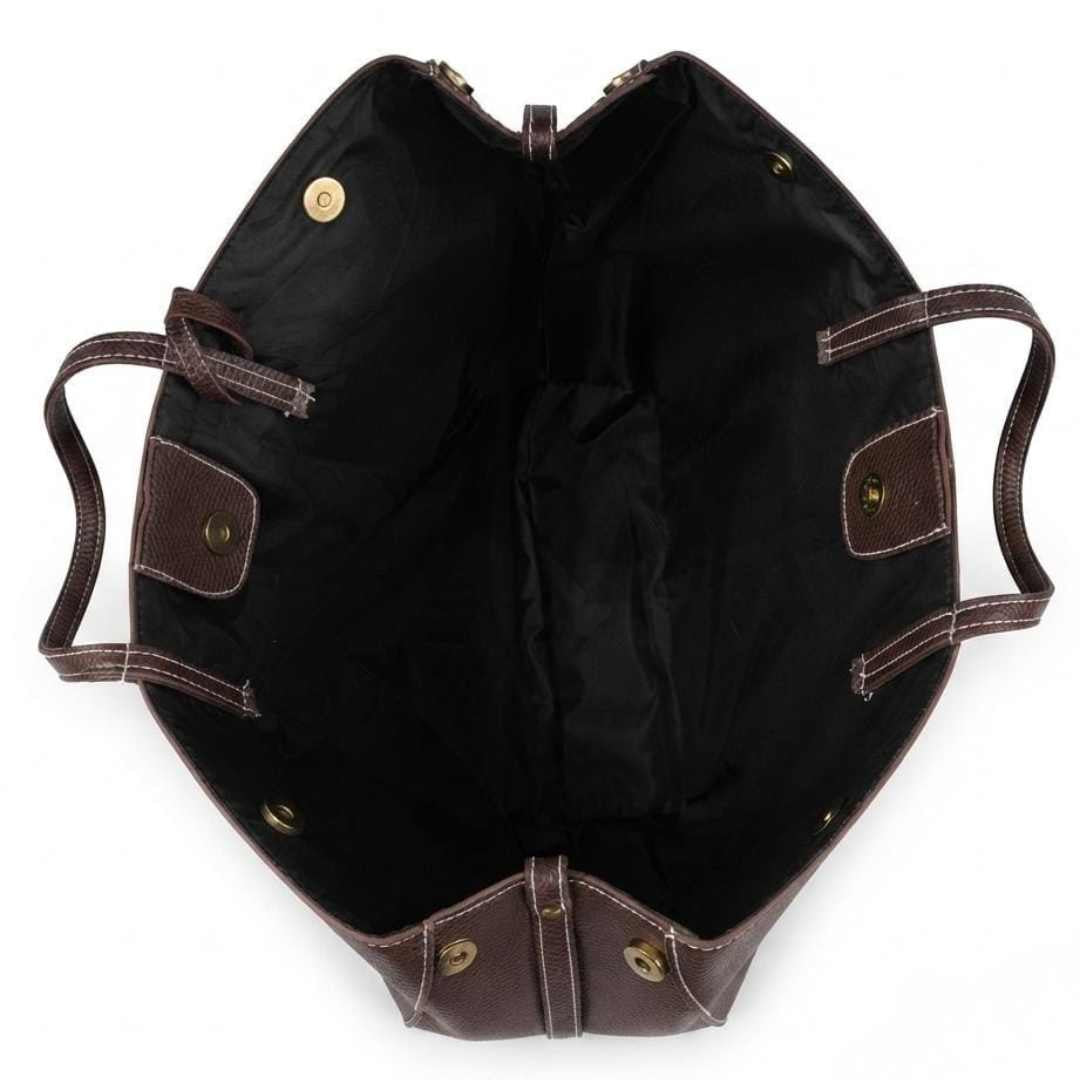Enshee Cyme Handbag - Dark Brown